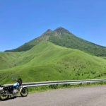 由布岳とバイク