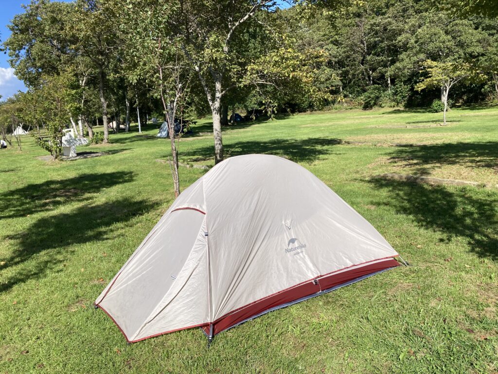 クッチャロ湖畔キャンプ場、テント