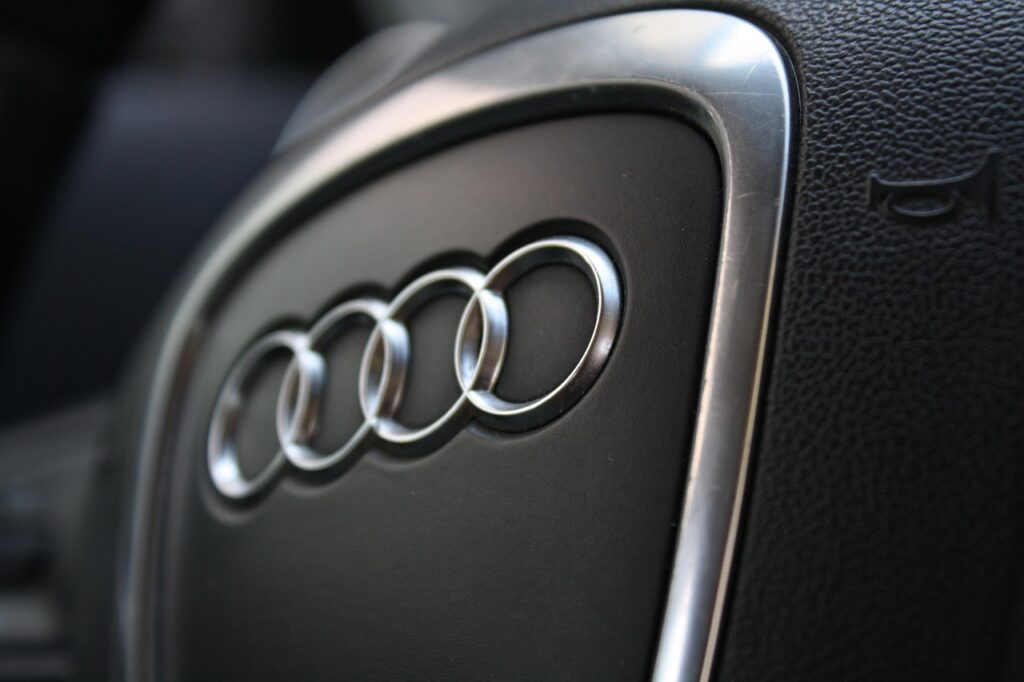 horn, car wallpapers, steering wheel, audi, car, rings