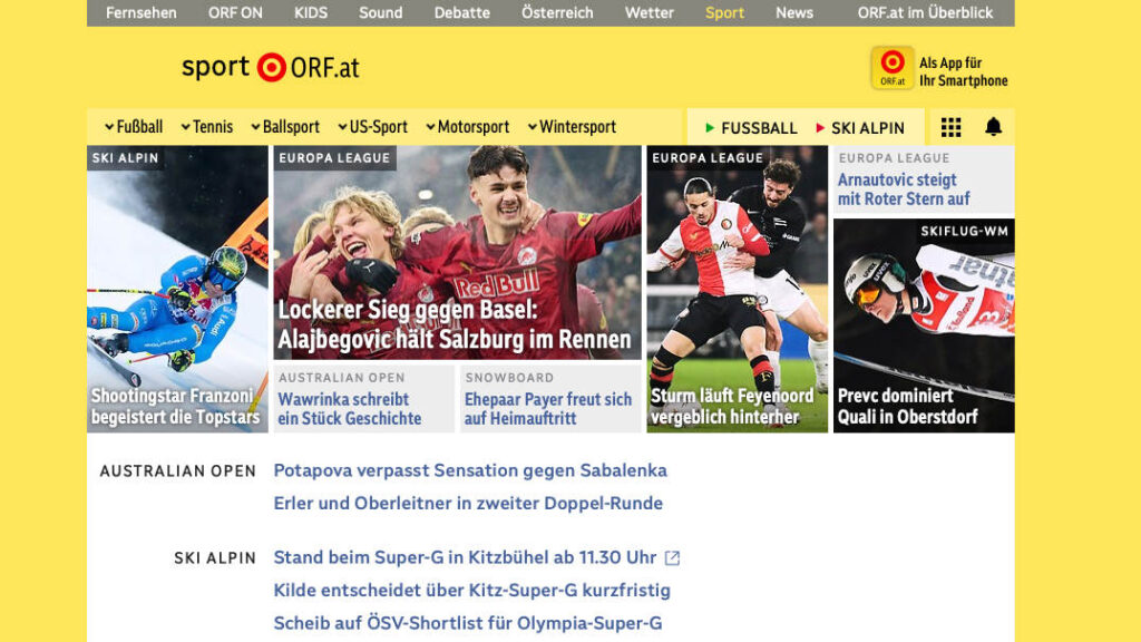 ORF Sport Website