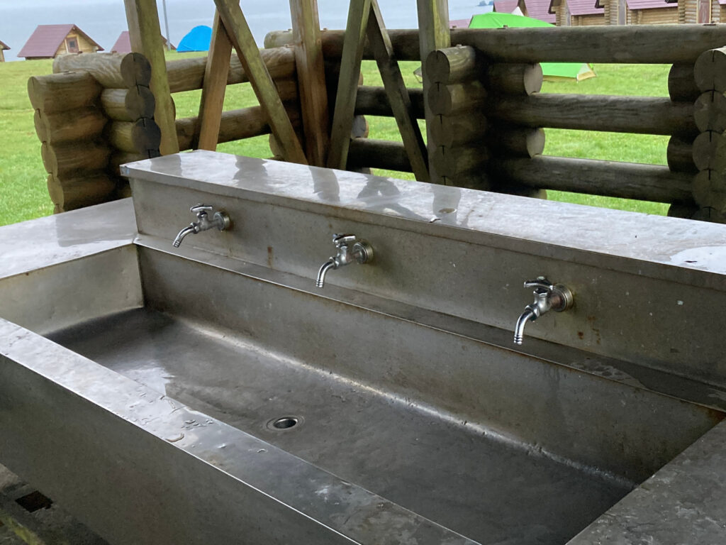 霧多布岬キャンプ場炊事場