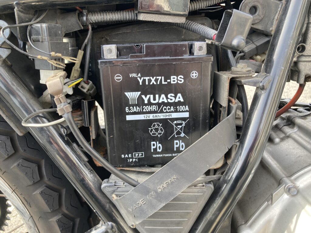 バッテリーの仮置き