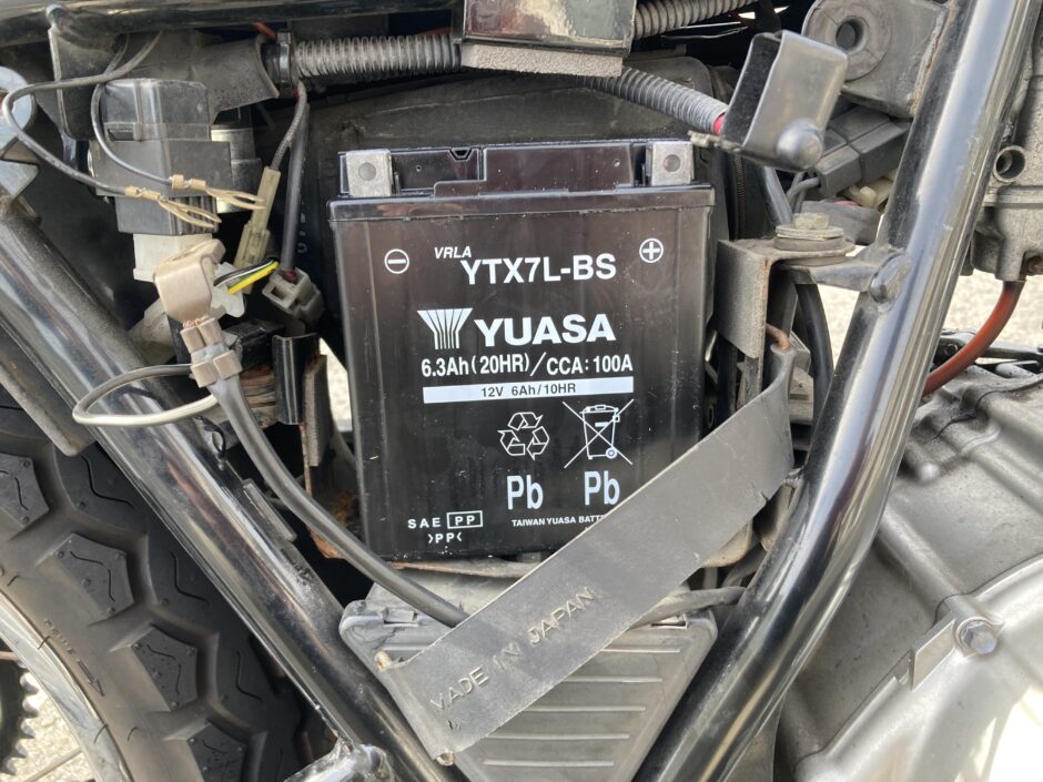 バッテリーの仮置き