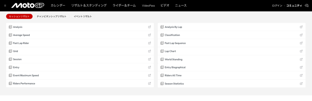 公式ページのドキュメントの場所