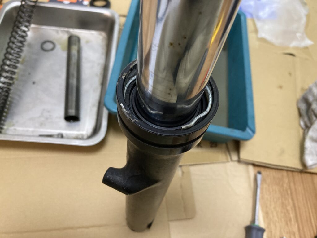 リングストッパーの取り外し